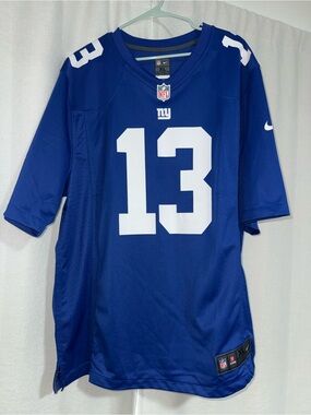 Nike NFL New York Giants #13 Blue Football Jersey Beckham Jr